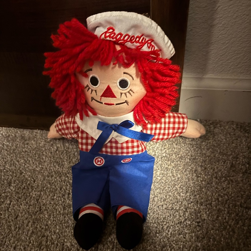 Raggedy Ann doll, antique Paddington stuffed